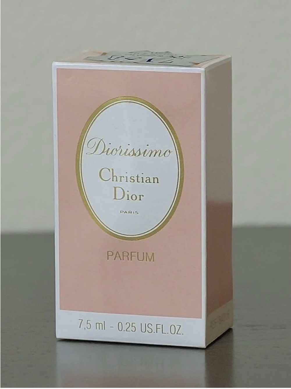 VINTAGE DIORISSIMO by CHRISTIAN DIOR splash PURE PARFUM 7.5ml OLD FORM NIB RARE!